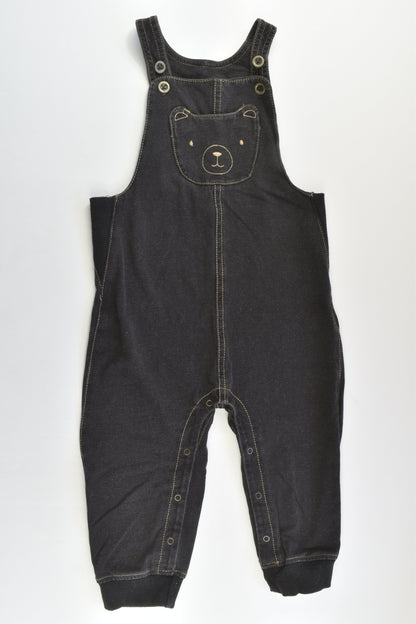 Target Size 2 (18-24 months) Stretchy Denim-like Teddy Overalls