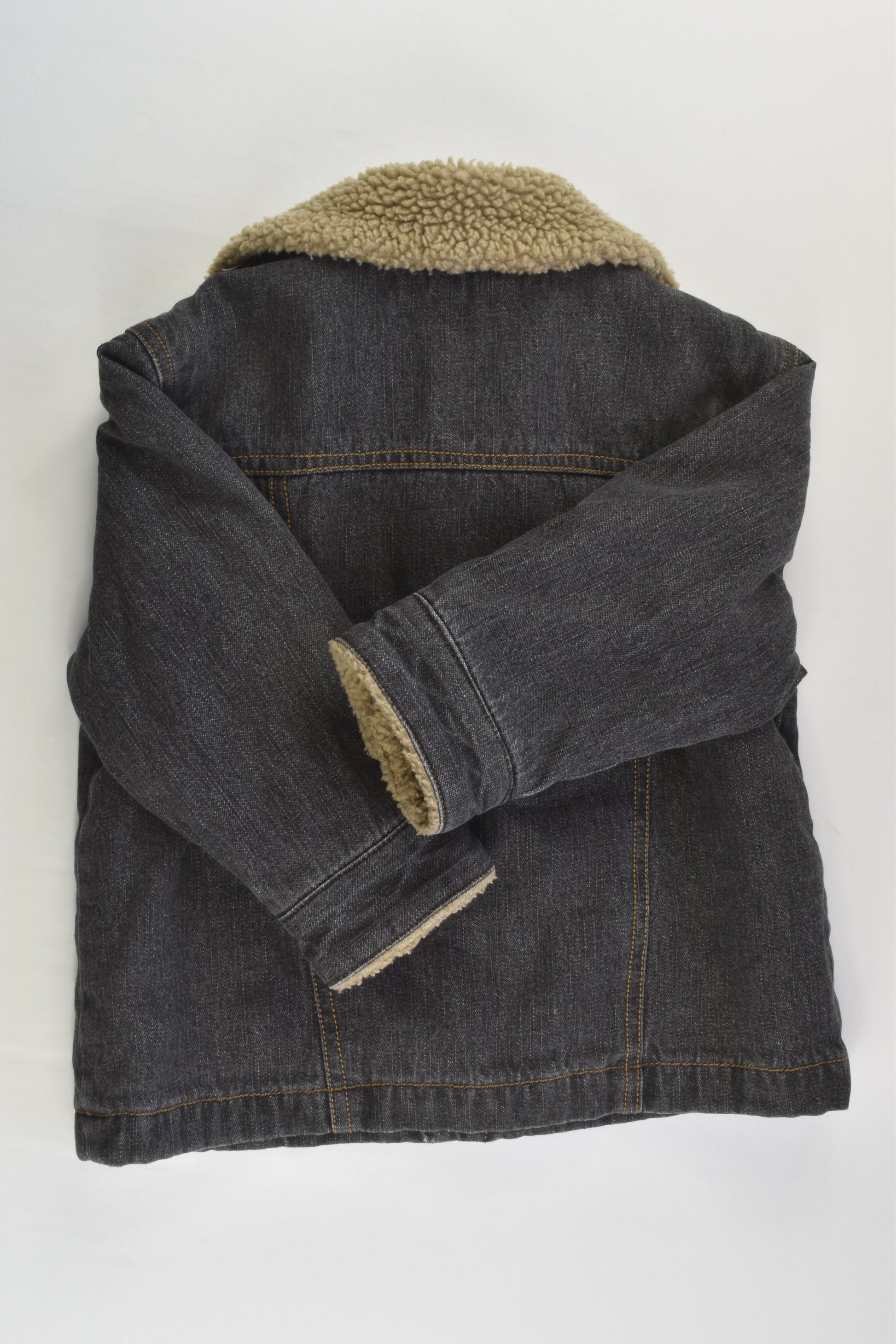 Target Size 2 Denim Sherpa Warm Jacket