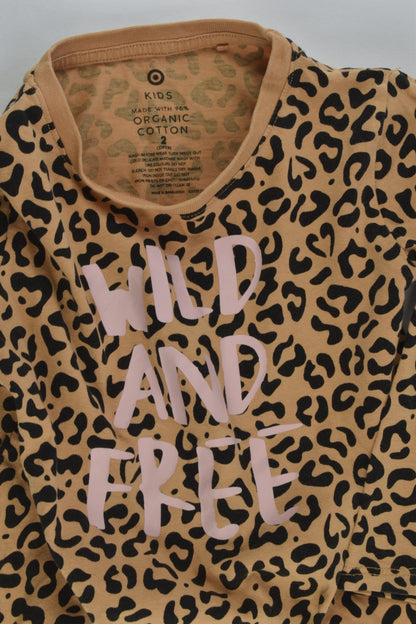 Target Size 2 Leopard Organic 'Wild and Free' Top