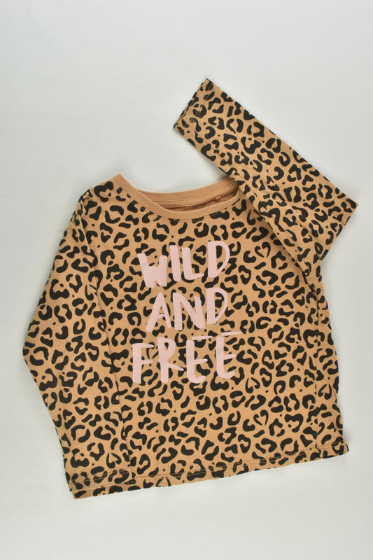 Target Size 2 Leopard Organic 'Wild and Free' Top