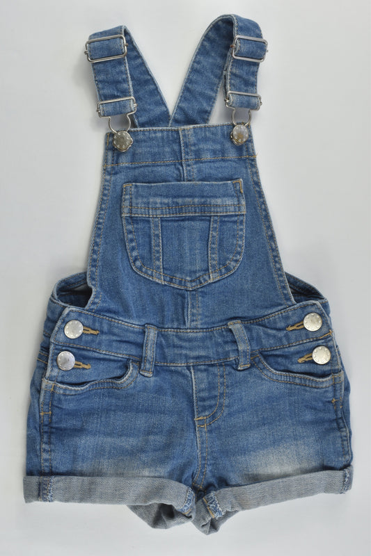 Target Size 2 Stretchy Denim Short Overalls