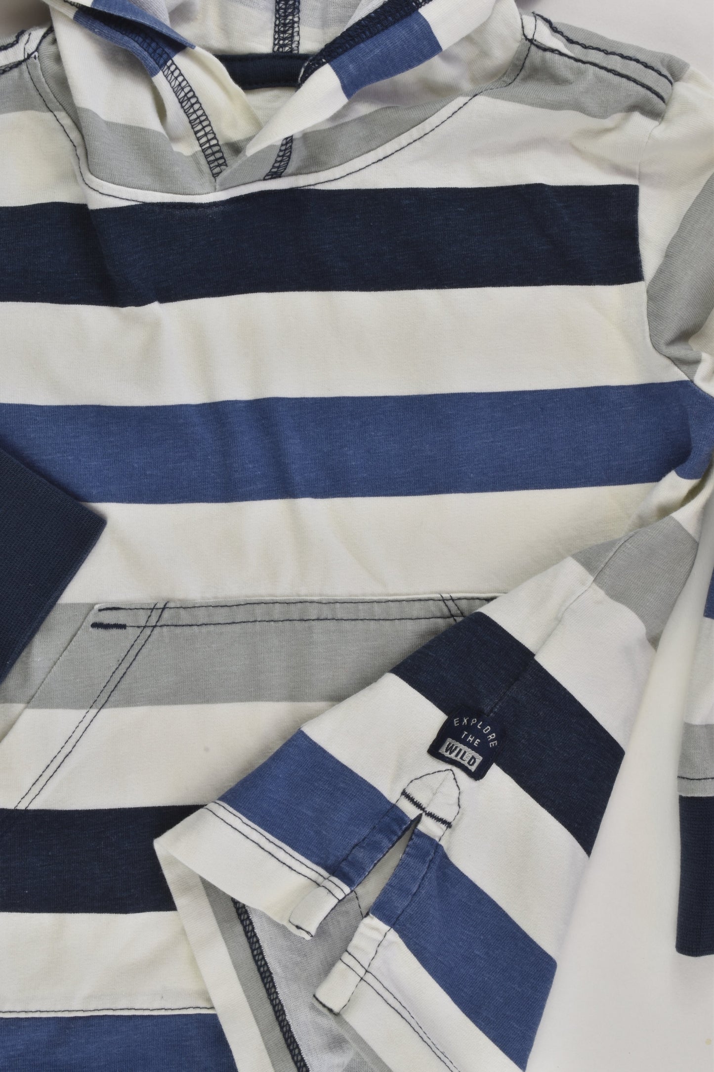 Target Size 2 Striped Hooded 'Explore The Wild' Top