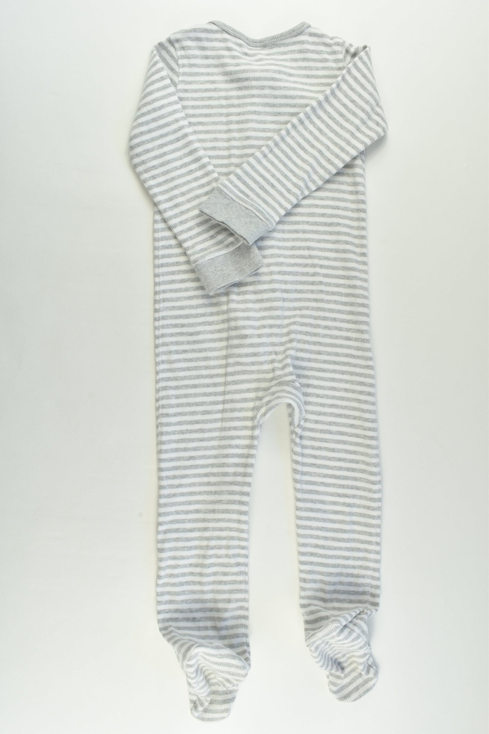 Target Size 2 Striped Ribbed Footed Romper