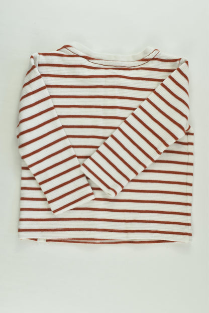 Target Size 2 Striped Waffle Top