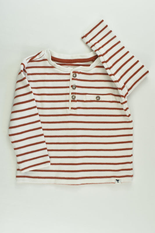 Target Size 2 Striped Waffle Top