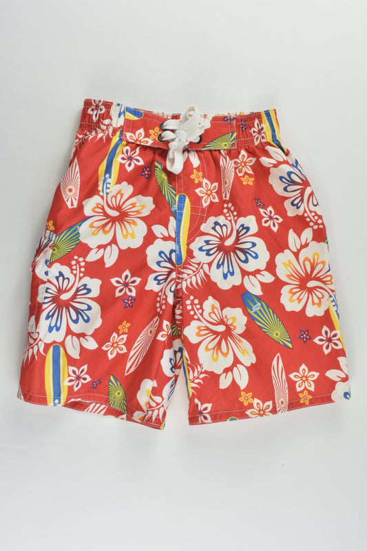 Target Size 2 Tropical Flowers and Surf Boards Board Shorts