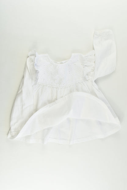 Target Size 2 White Blouse with Lace Front