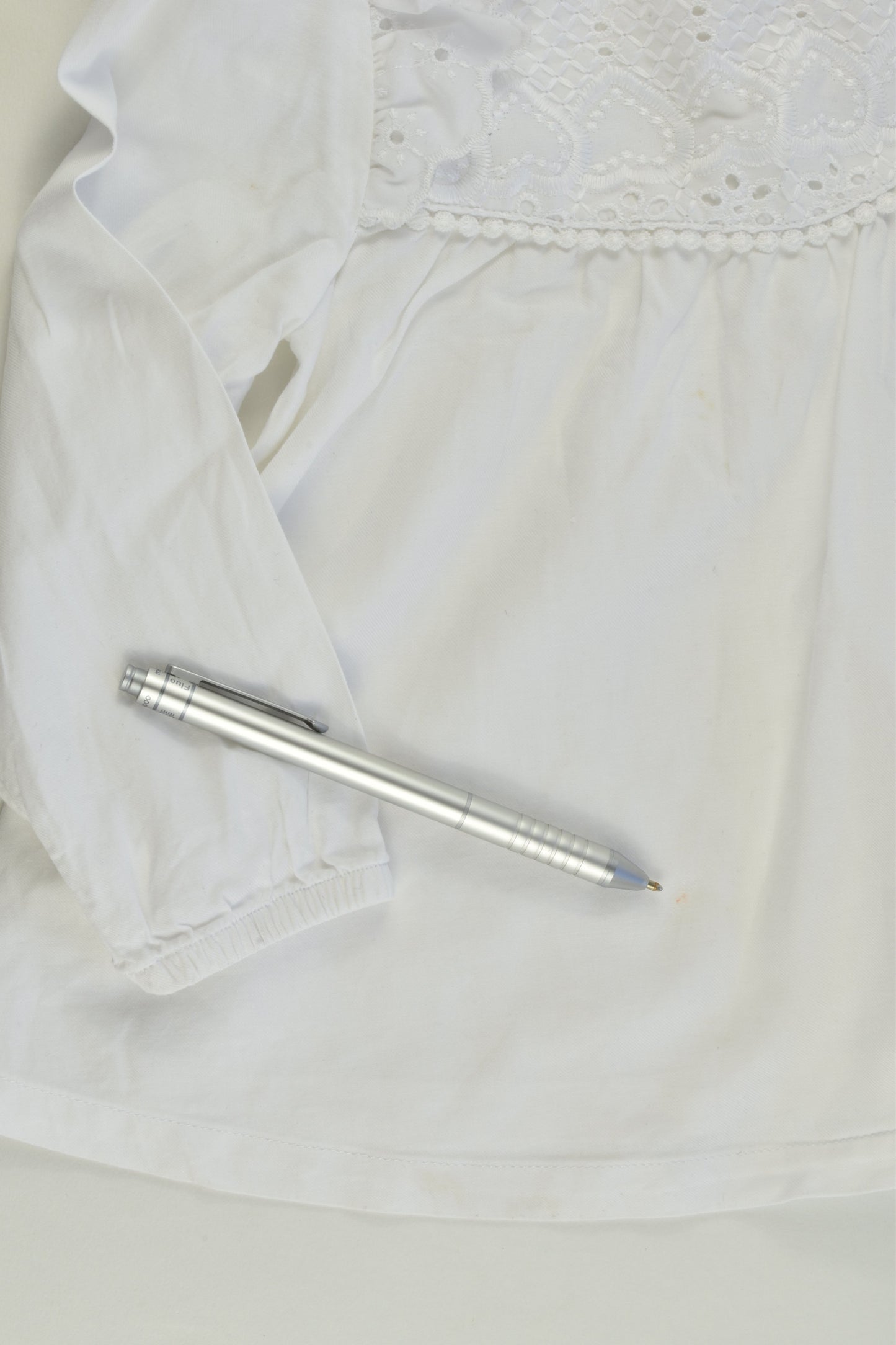 Target Size 2 White Blouse with Lace Front