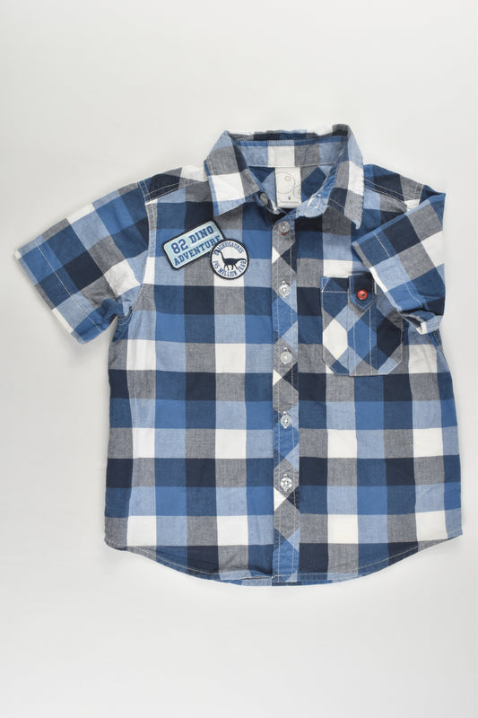 Target Size 3 Dinosaur Checked Shirt