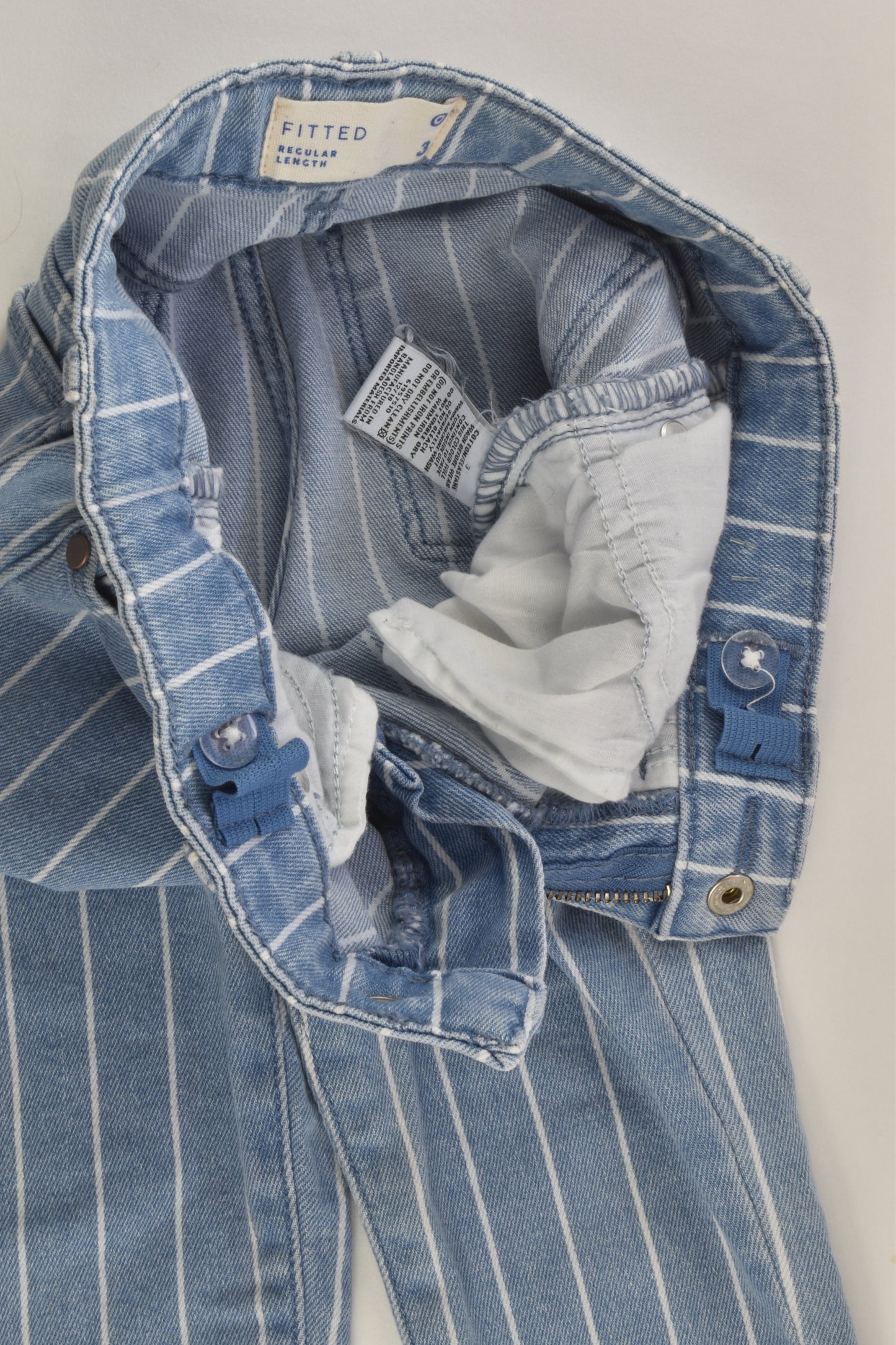 Target Size 3 Striped Stretchy Denim Pants
