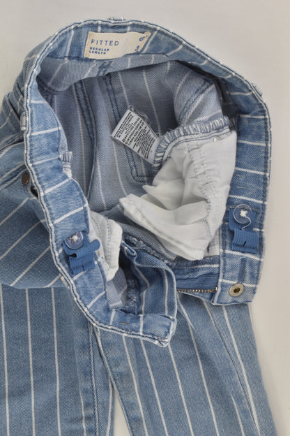 Target Size 3 Striped Stretchy Denim Pants
