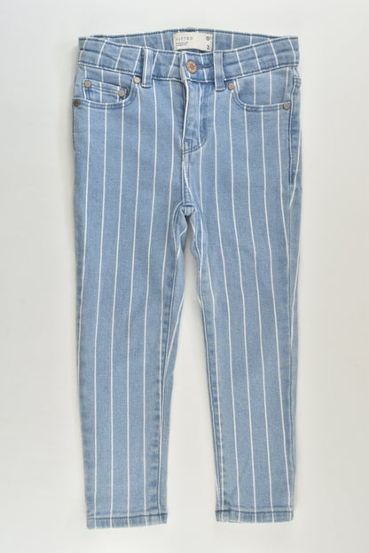 Target Size 3 Striped Stretchy Denim Pants