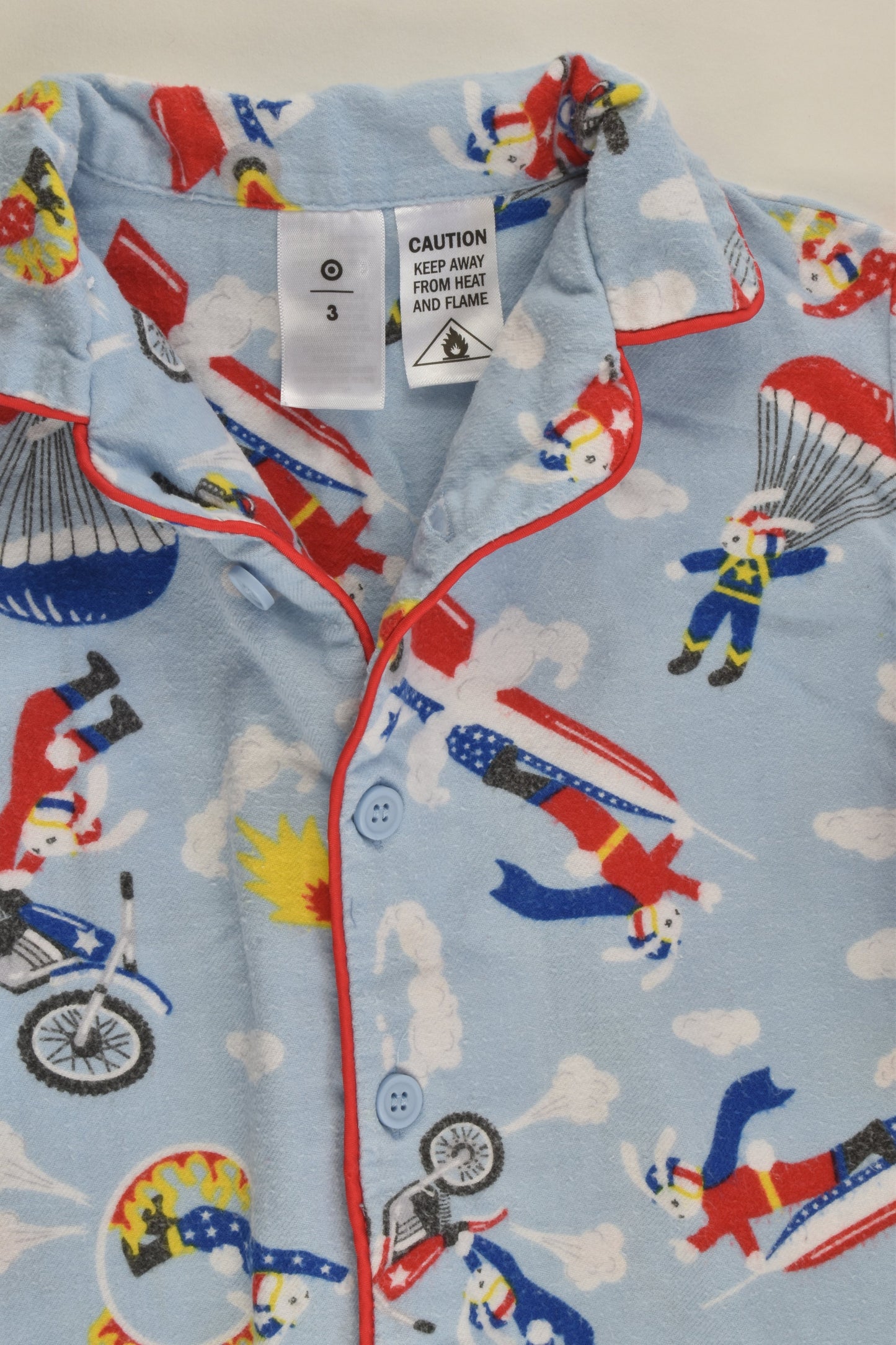 Target Size 3 Super Bunny Flannelette Pj Set