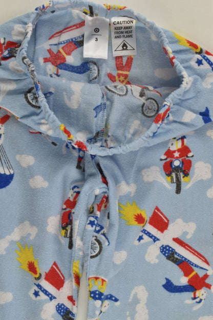 Target Size 3 Super Bunny Flannelette Pj Set