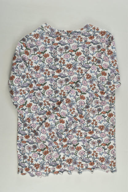 Target Size 4 Ribbed Floral Organic Pyjamas