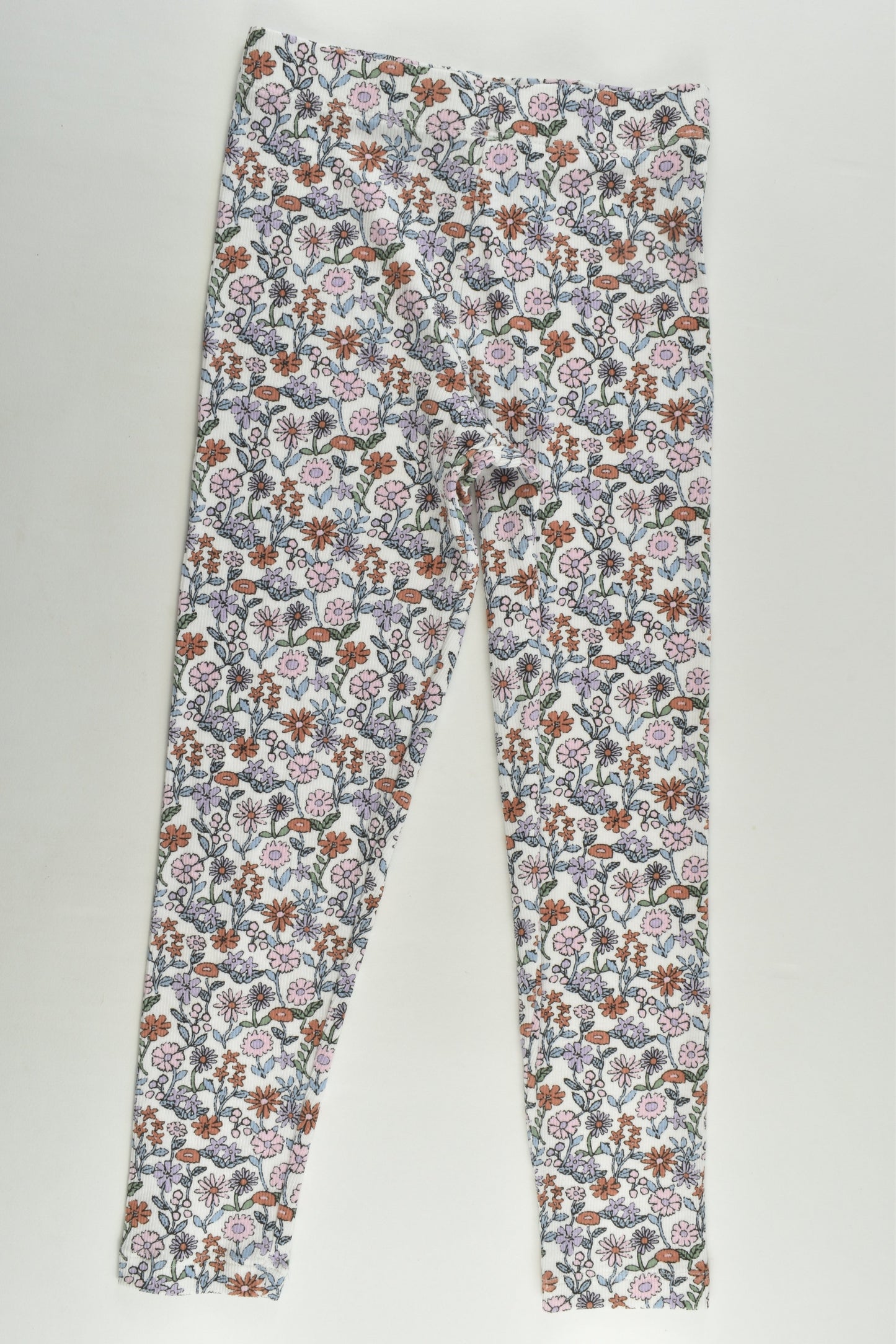 Target Size 4 Ribbed Floral Organic Pyjamas