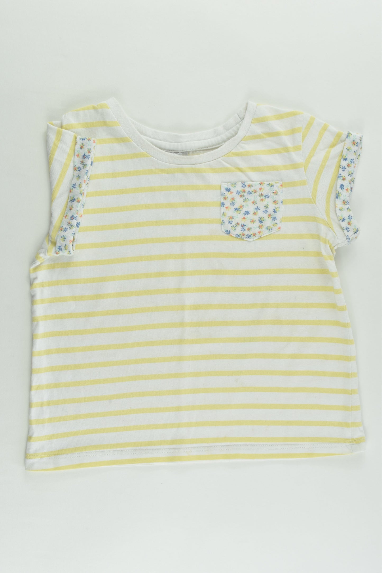 Target Size 4 Stripes and Flowers T-shirt