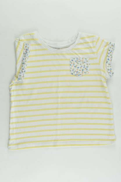 Target Size 4 Stripes and Flowers T-shirt