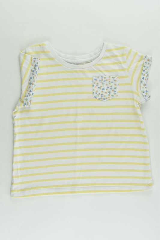 Target Size 4 Stripes and Flowers T-shirt
