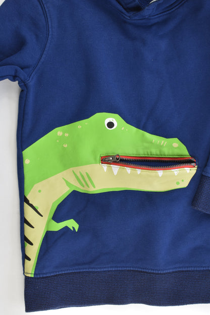 Target Size 5 Dinosaur Pocket Hooded Jumper