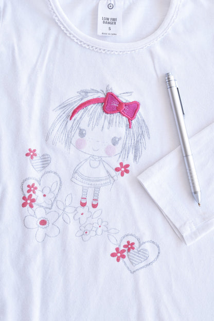 Target size 5 Girl in the Garden Top