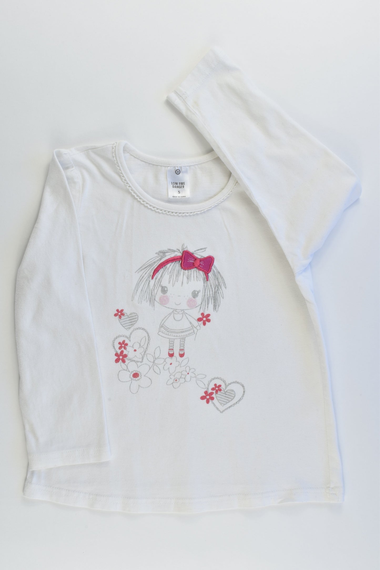 Target size 5 Girl in the Garden Top