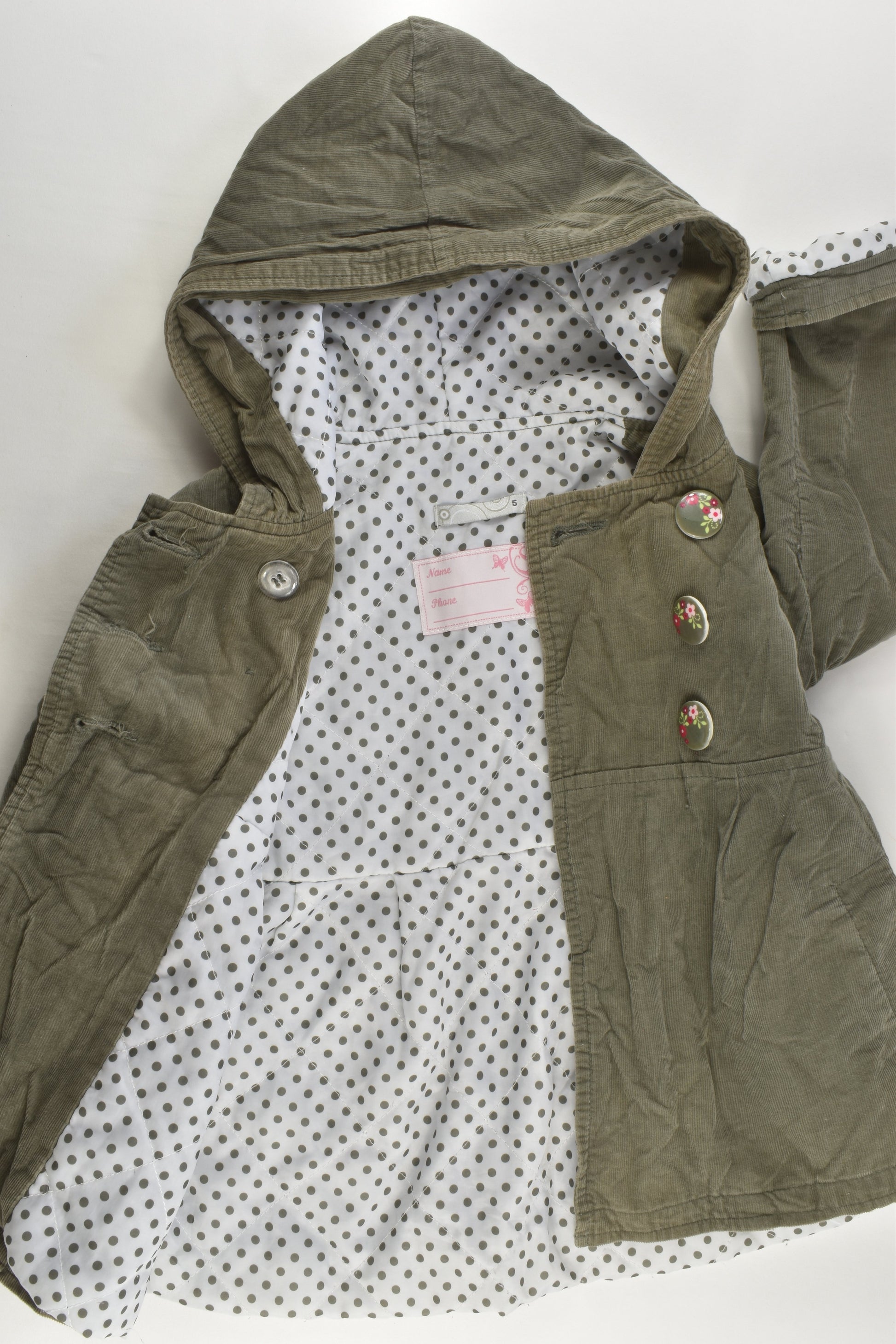 Target Size 5 Lined Cord Jacket