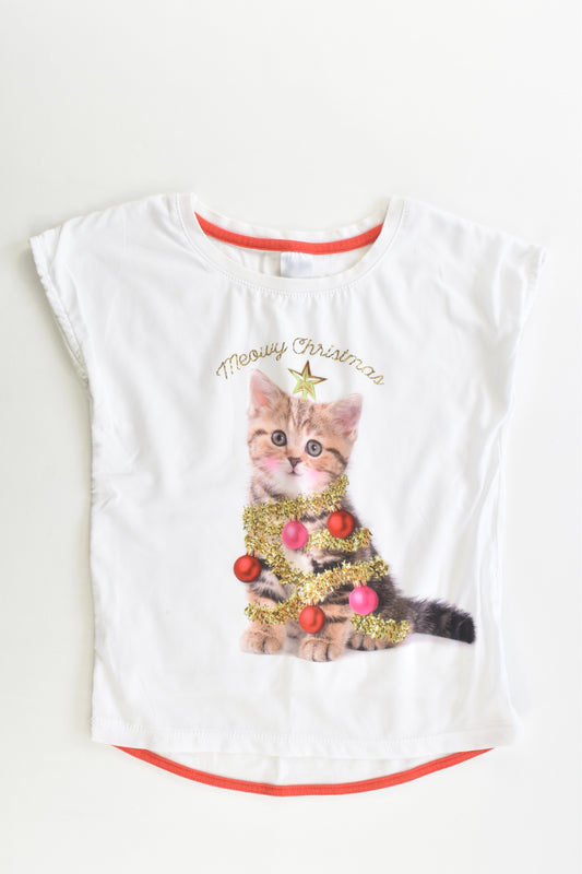 Target Size 5 'Meowy Christmas' T-shirt