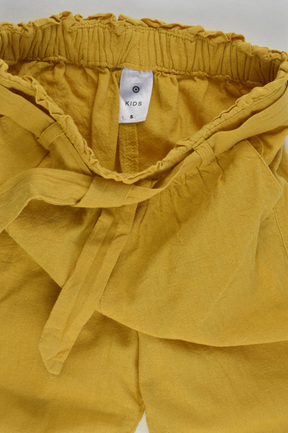 Target Size 5 Mustard Linen/Cotton Pants
