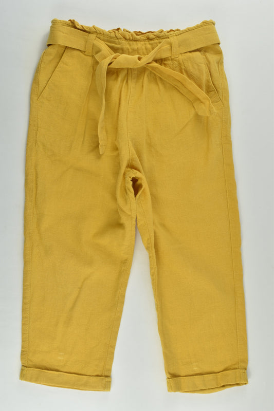 Target Size 5 Mustard Linen/Cotton Pants