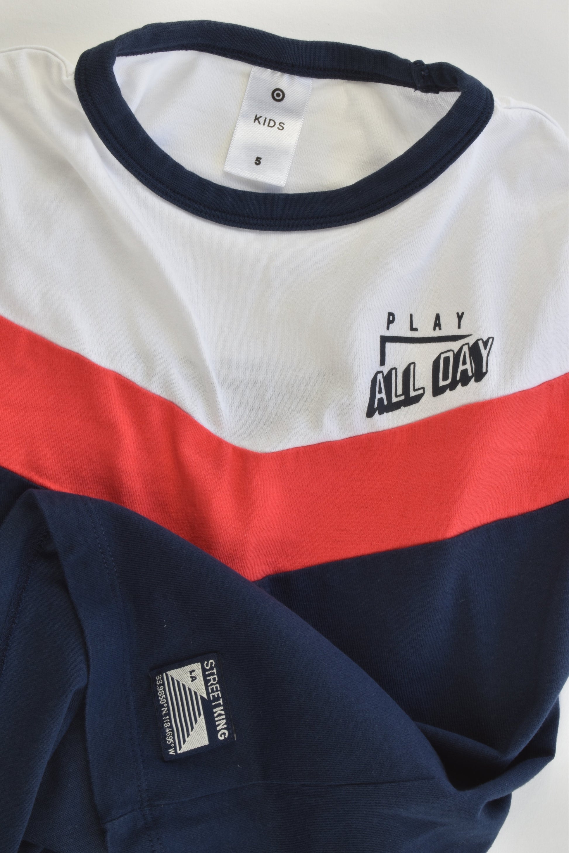 Target Size 5 'Play All Day' T-shirt