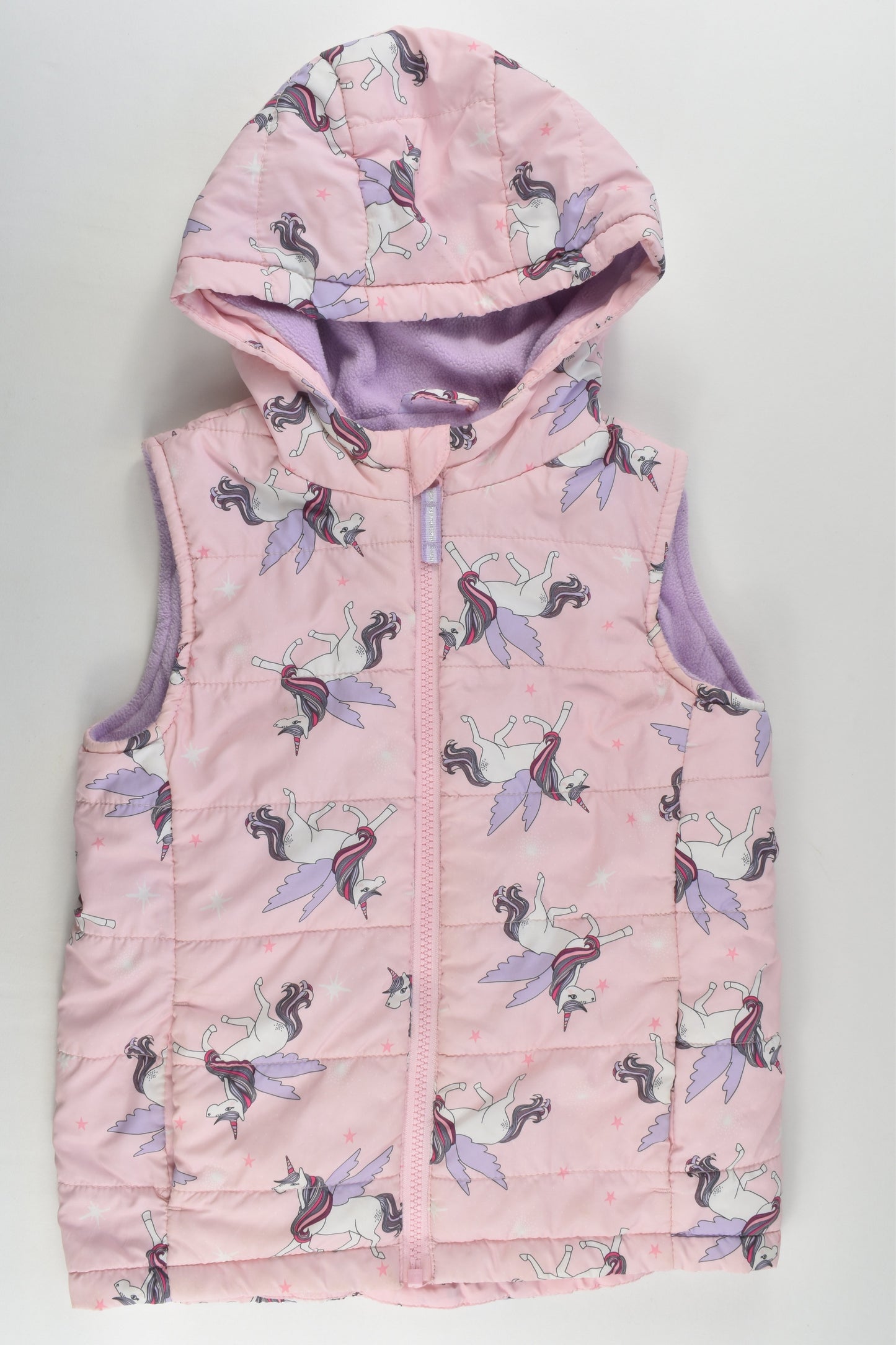 Target Size 6 Fleece Lined Hooded Unicorn Puffer Vest