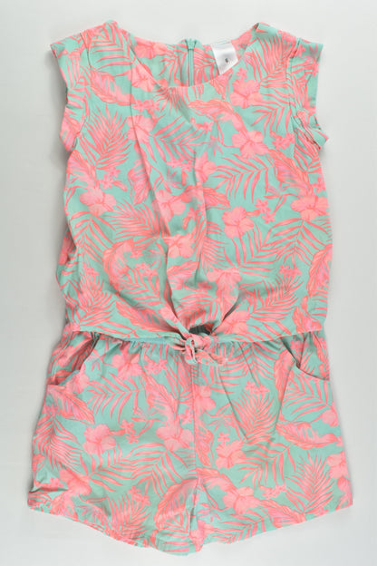 Target Size 6 Flowers and Leaves Playsuit