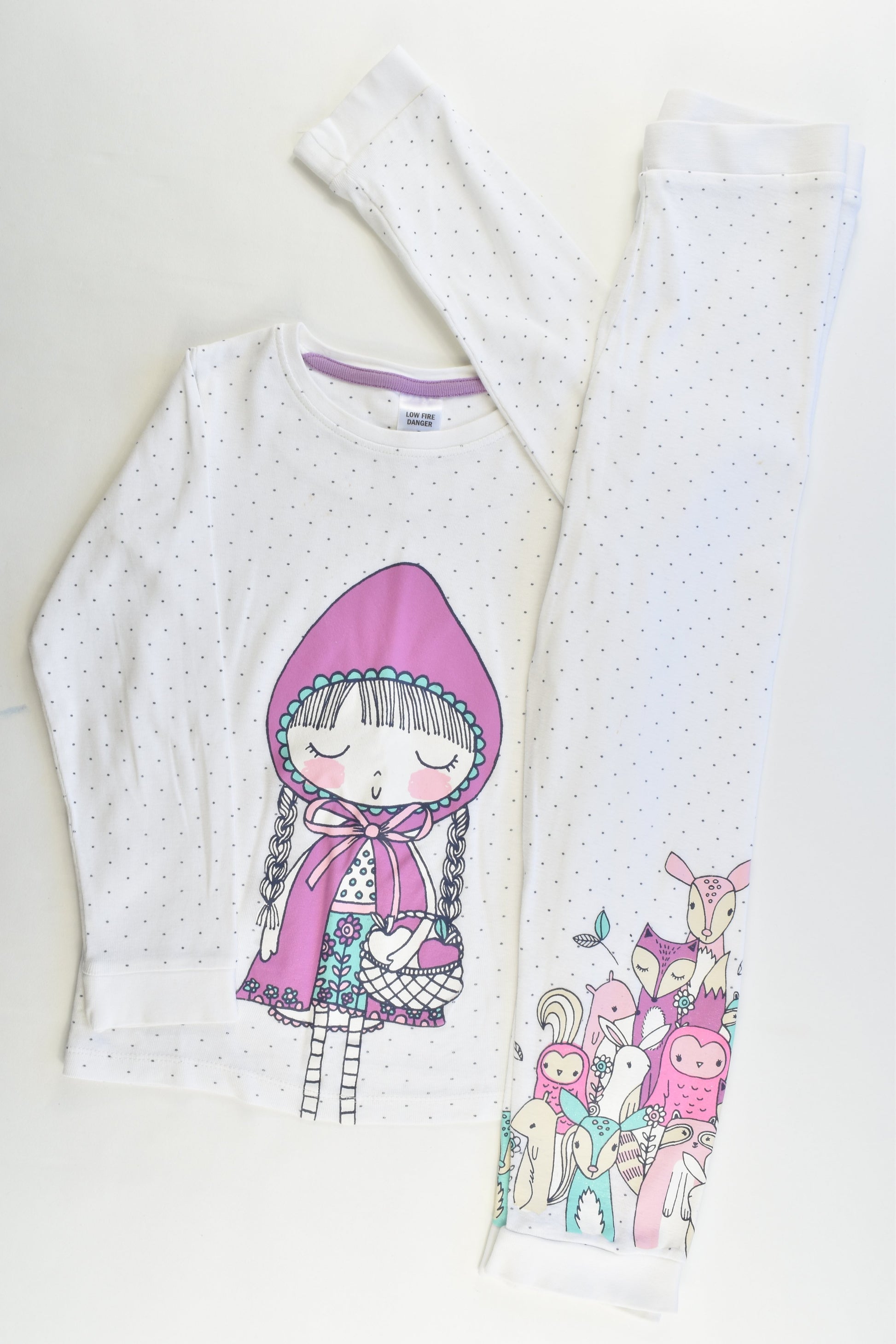 Target Size 6 Girl and Forest Animals Pj Set