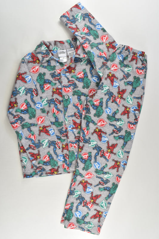 Target Size 6 Marvel Avengers Flannelette Pyjamas