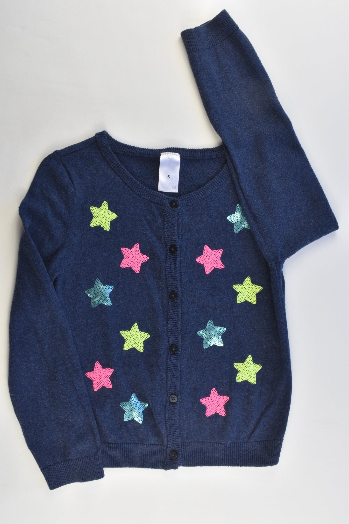 Target Size 6 Sequin Stars Knitted Cardigan