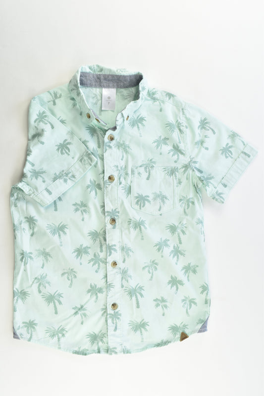 Target Size 7 Palm Trees Collared Shirt