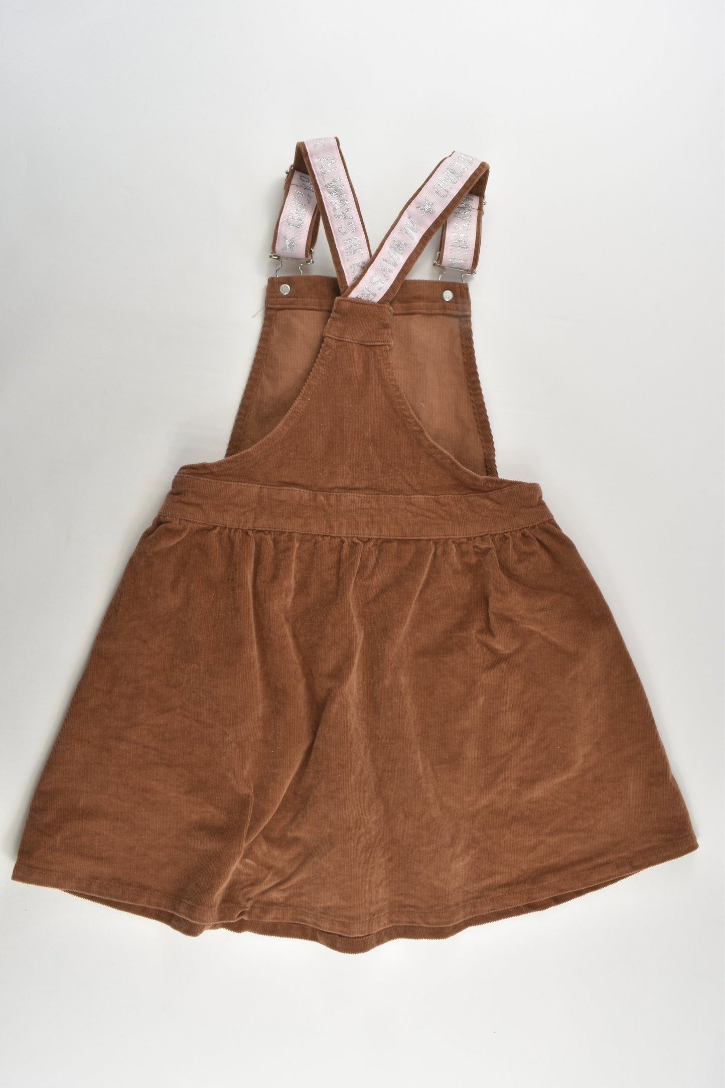 Target Size 7 Stretchy 'Always Be Kind' Cord Pinafore