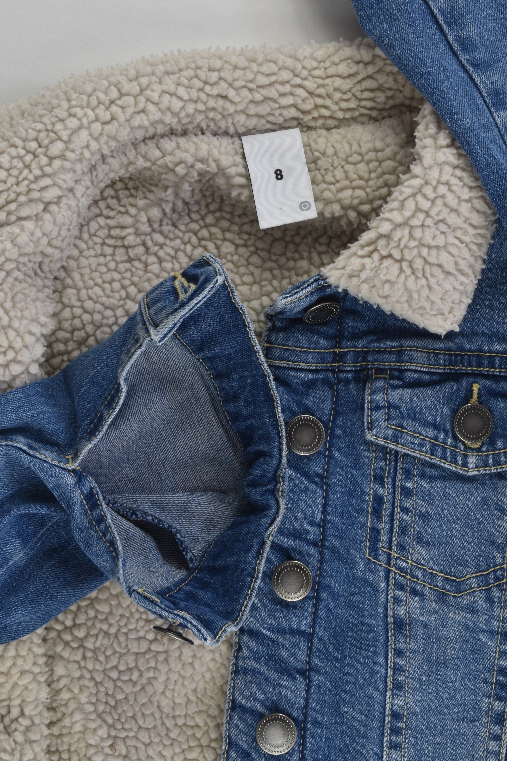 Target Size 8 Sherpa Denim Jacket