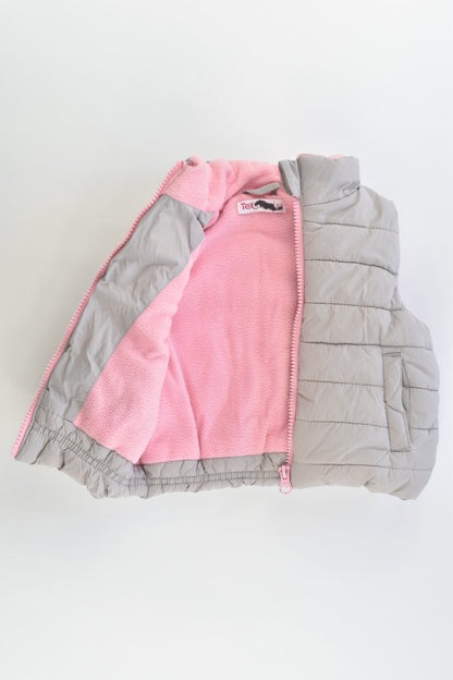 TEX (Spain) Size 0-1 Warm Puffer Vest with Fleece Lining