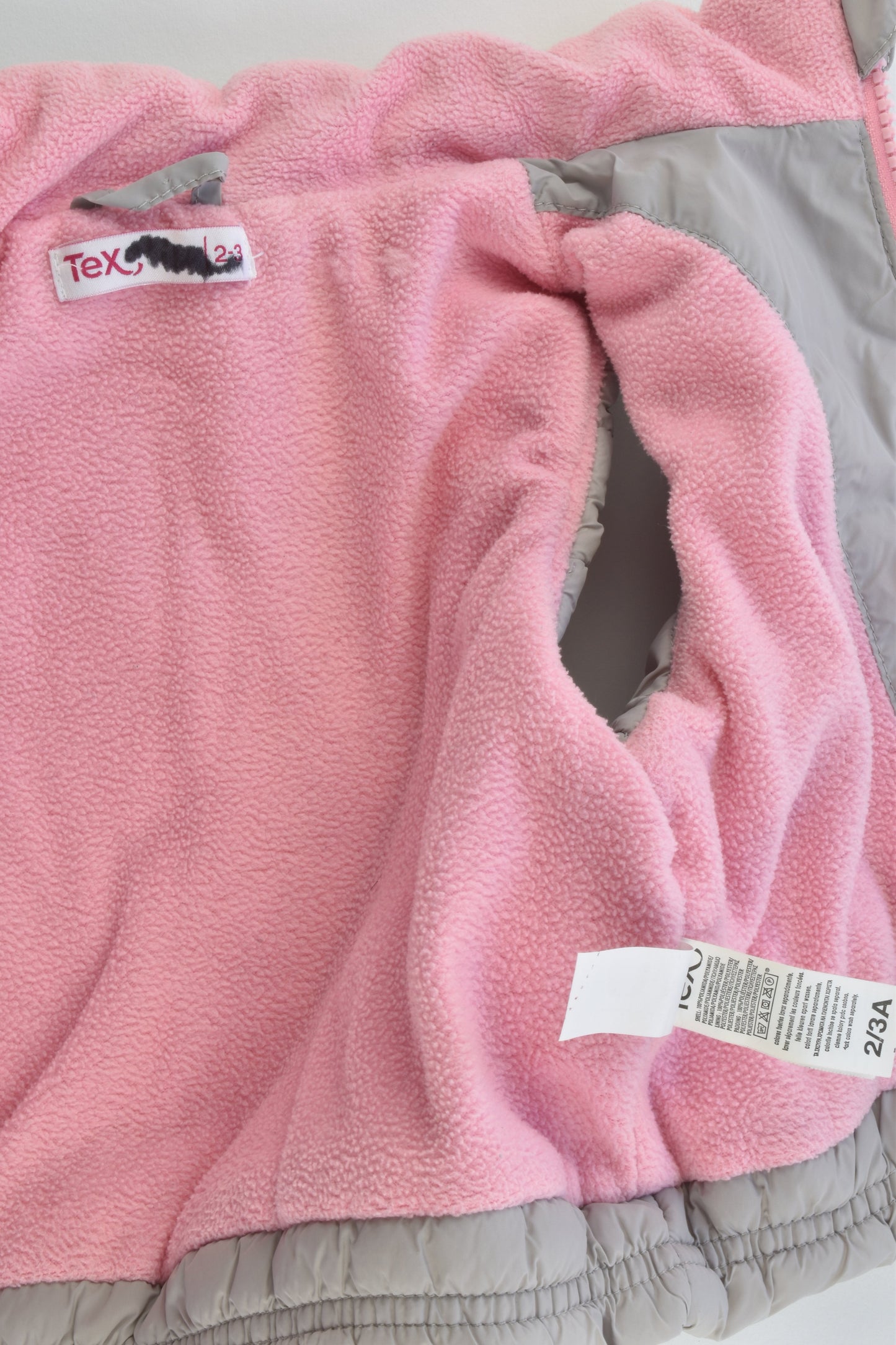 TEX (Spain) Size 0-1 Warm Puffer Vest with Fleece Lining