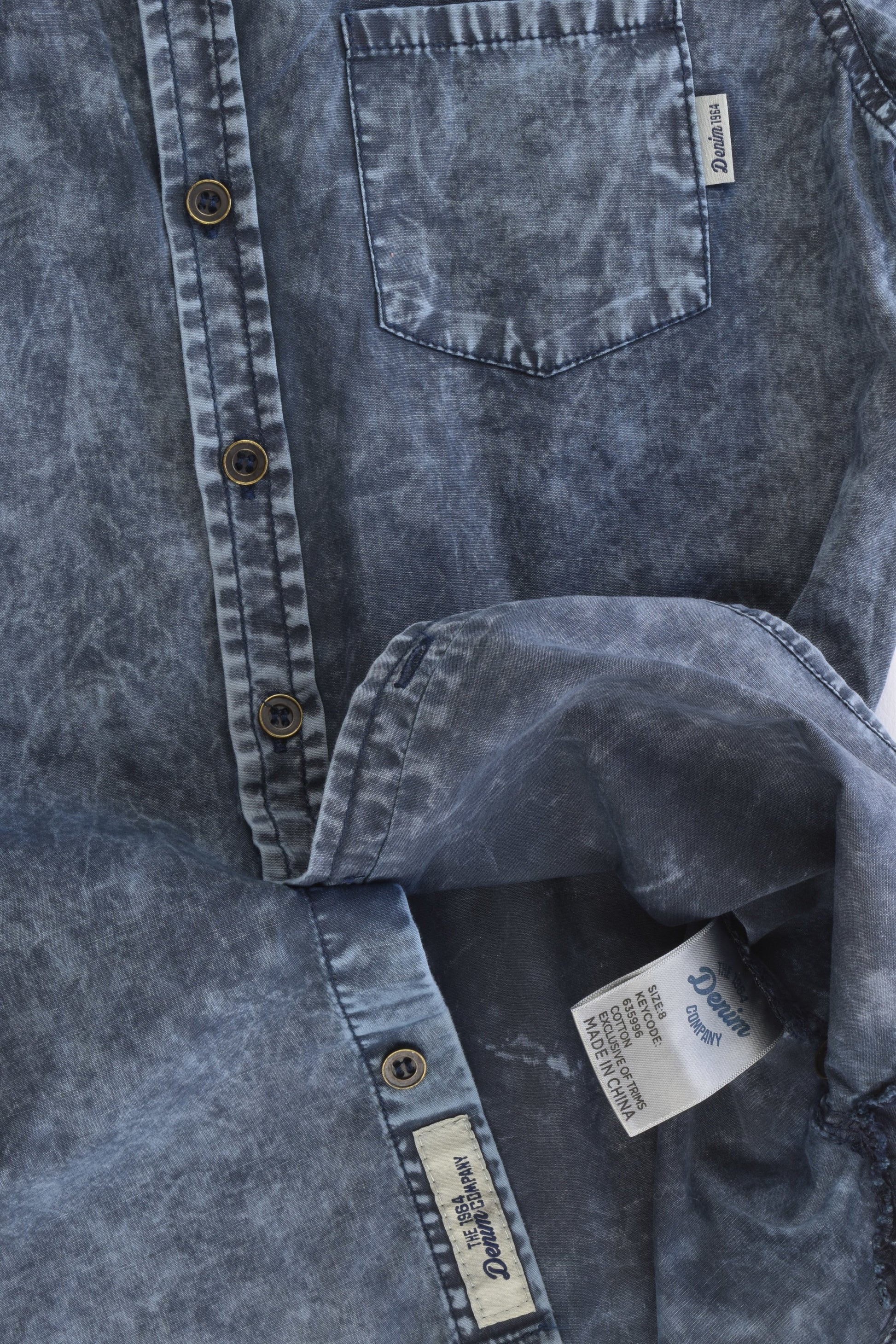 The 1964 Denim Company Size 8 Collared Shirt