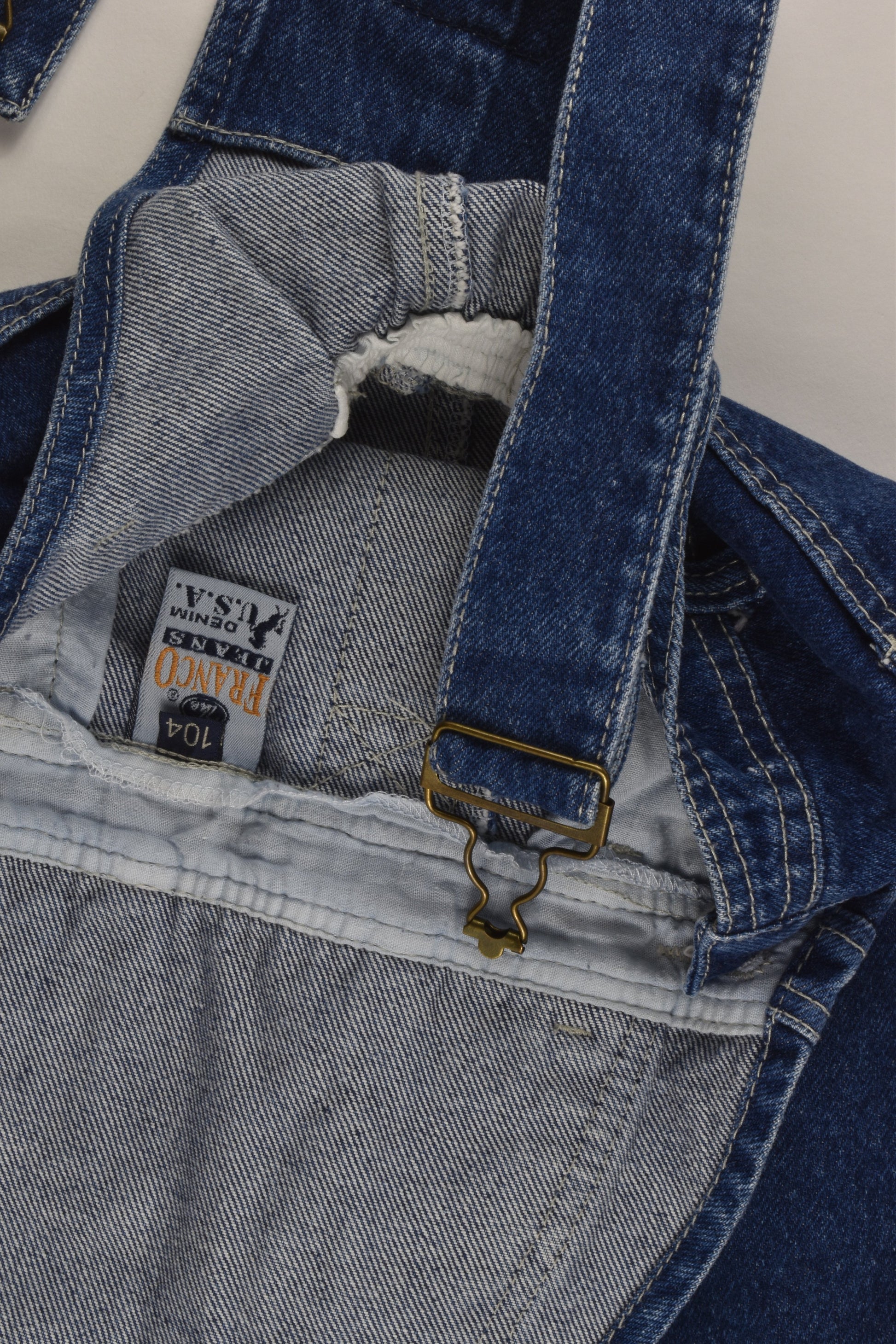 The Franco Denim Size 4 (104 cm) Denim Overalls