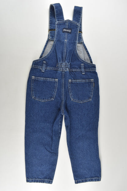 The Franco Denim Size 4 (104 cm) Denim Overalls