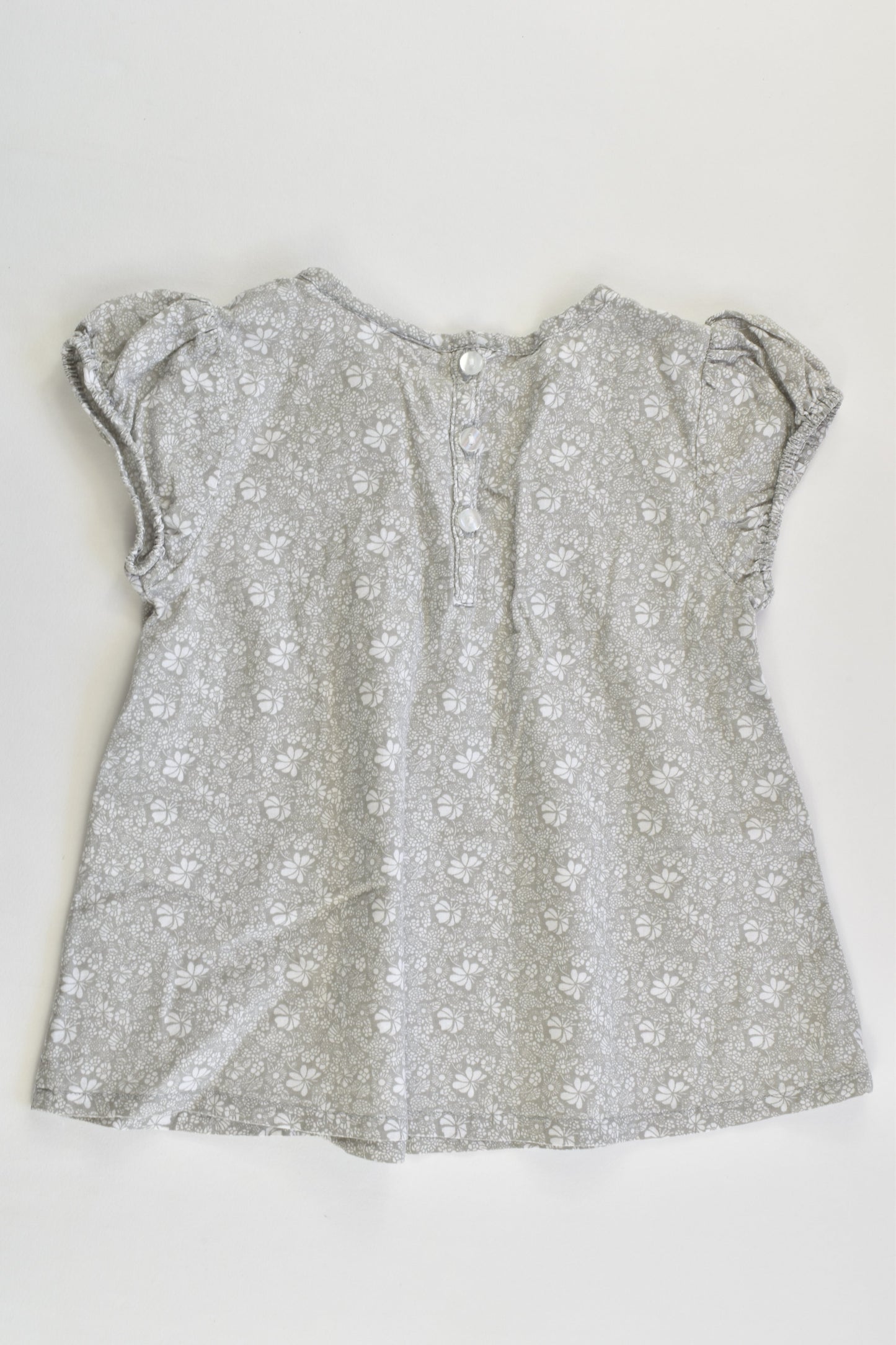 The Little White Company (London) Size 0 (6-9 months) Floral Blouse