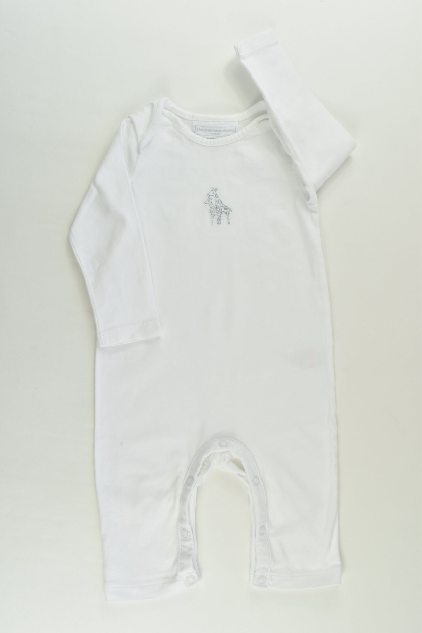 The Little White Company (London) Size 00 (3-6 months) Giraffe Romper