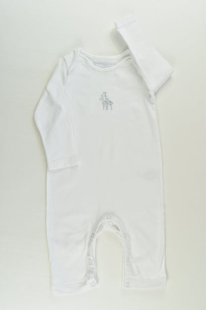 The Little White Company (London) Size 00 (3-6 months) Giraffe Romper