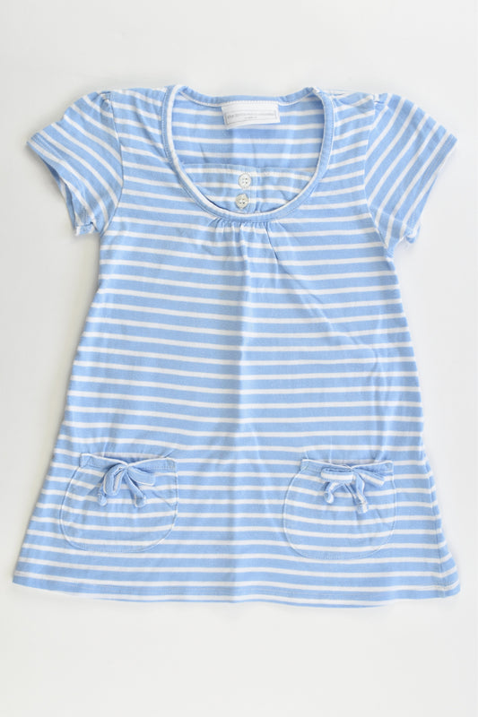 The Little White Company (London) Size 1 (12-18 months) Striped Tunic/Dress