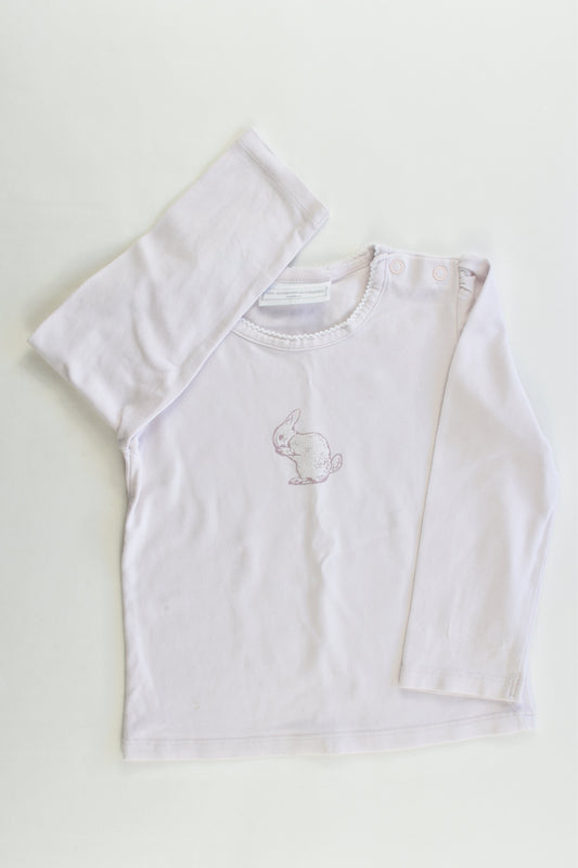 The Little White Company London Size 18-24 months Bunny Top