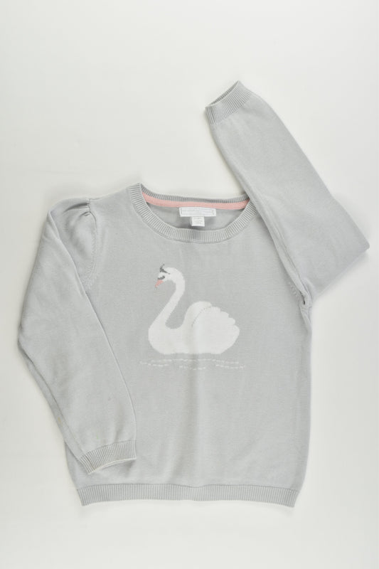The Little White Company (London) Size 3-4 Swan Knitted Jumper
